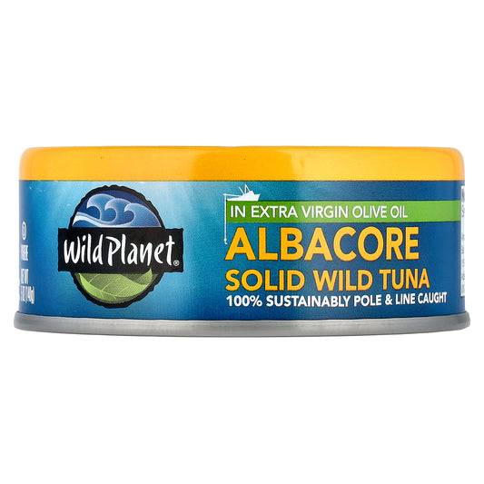Wild Planet, Albacore Solid Wild Tuna In Extra Virgin Olive Oil,  5 oz (140 g)