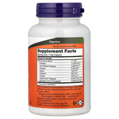 NOW Foods, Plant Enzymes, 120 Veg Capsules