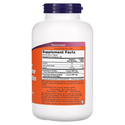 NOW Foods, Glucosamine & Chondroitin, 240 Tablets