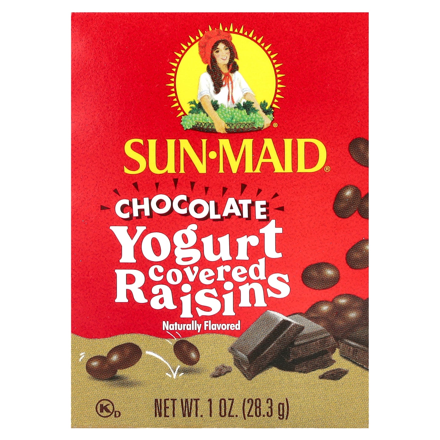 Sun-Maid, Yogurt Covered Raisins, Chocolate, 6 Boxes, 1 oz (28 g) Each