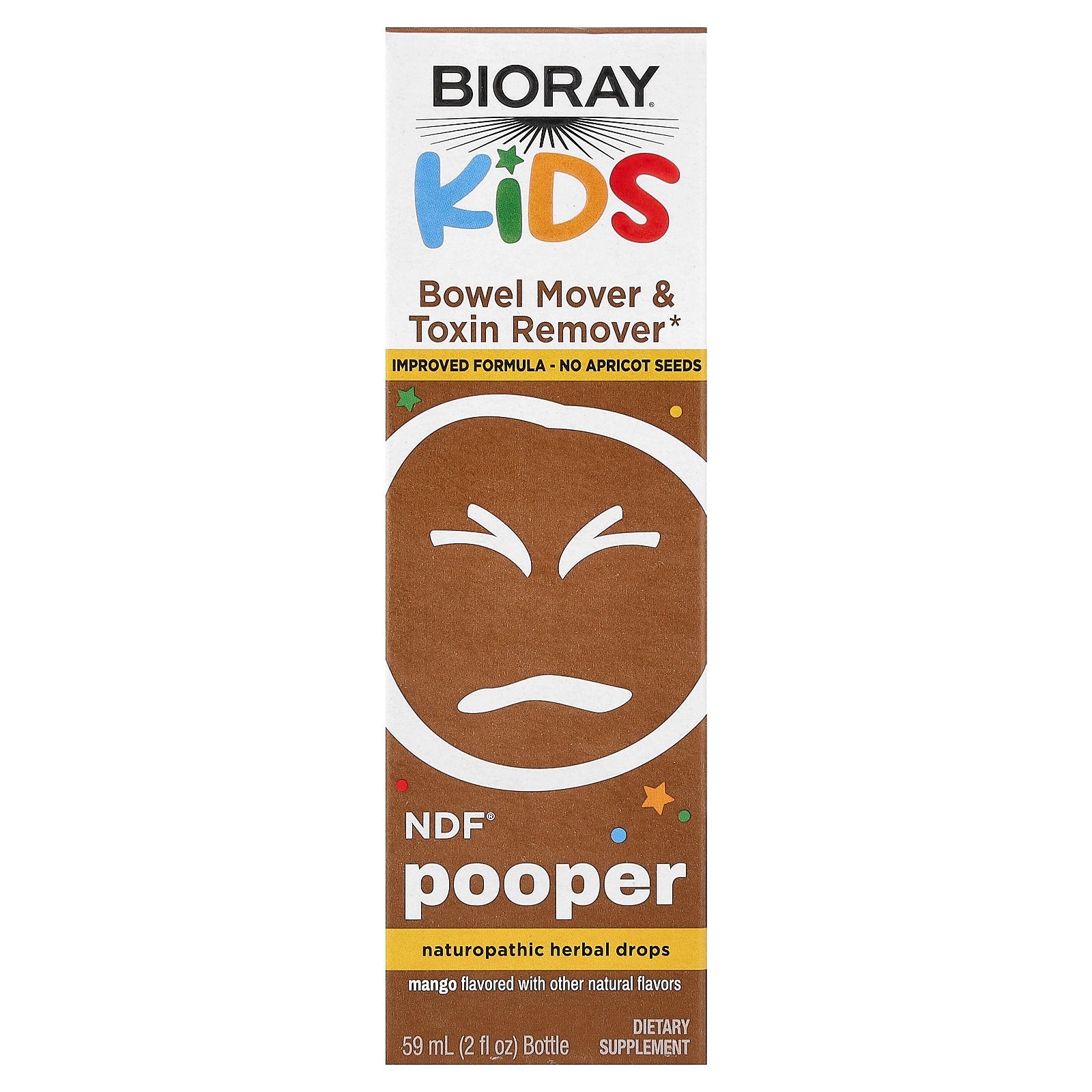 Bioray, Kids, NDF® Pooper, Mango, 2 fl oz (59 ml)
