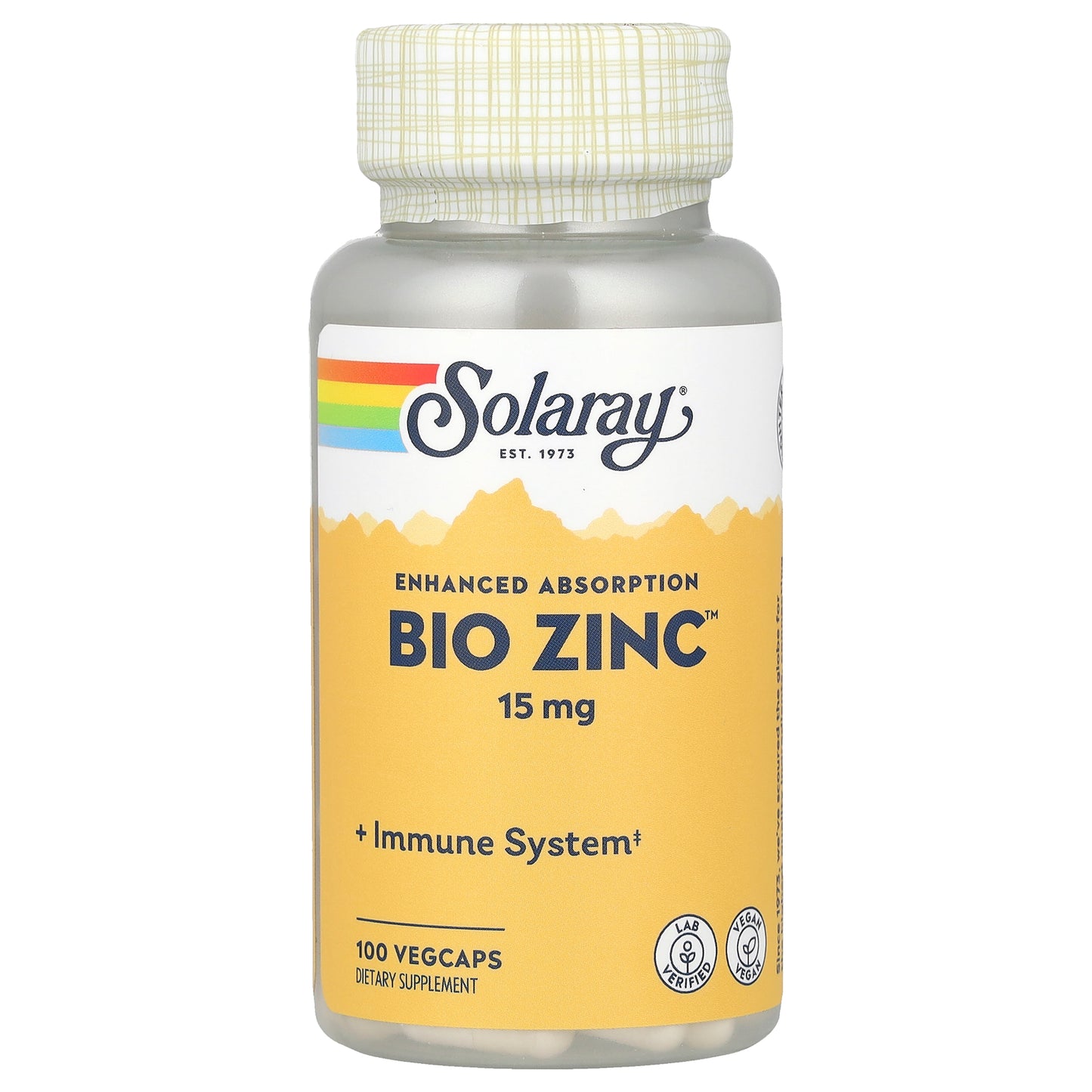 Solaray, Bio Zinc™, 15 mg, 100 VegCaps