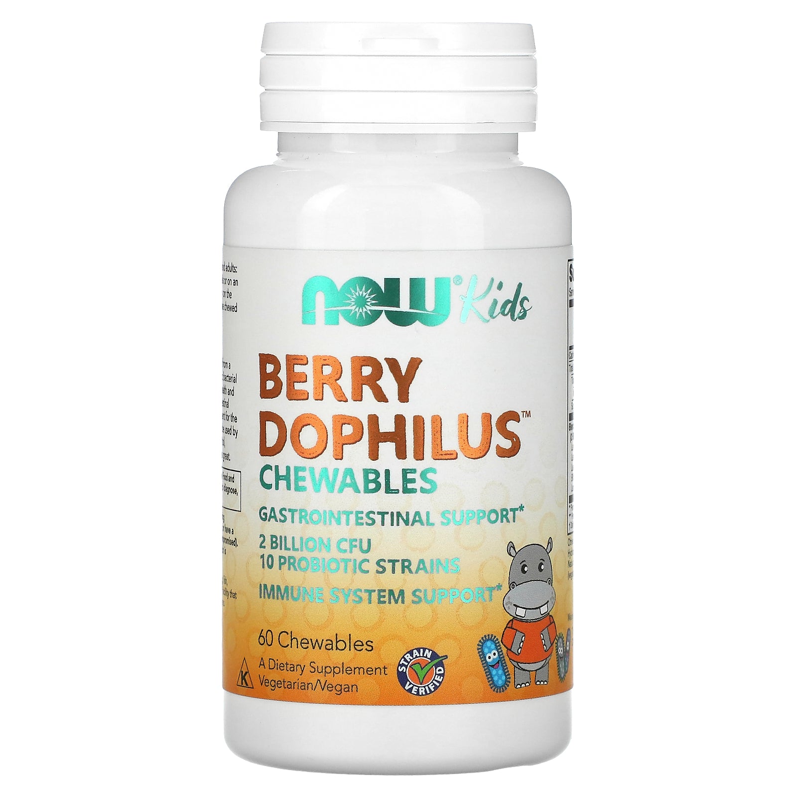 NOW Foods, Berry Dophilus, Kids, 2 Billion, 60 Chewables