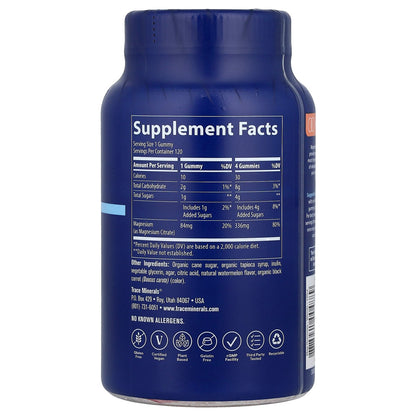 Trace, Magnesium Gummies, Watermelon, 120 Gummies