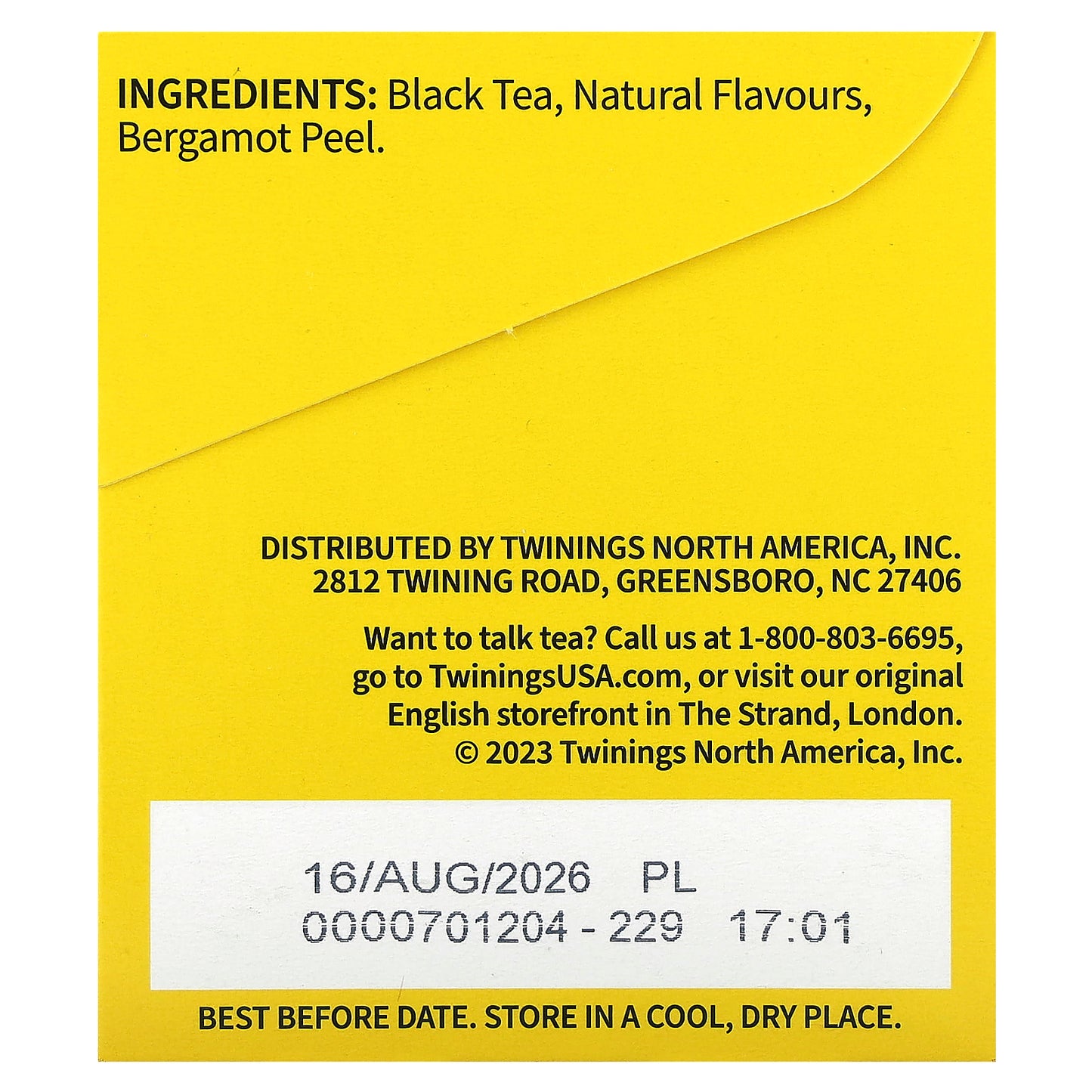 Twinings, Black Tea, Earl Grey, Extra Strong, 20 Tea Bags, 1.41 oz (40 g)