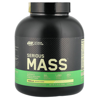 Optimum Nutrition, Serious Mass™, Vanilla, 6 lb (2.72 kg)