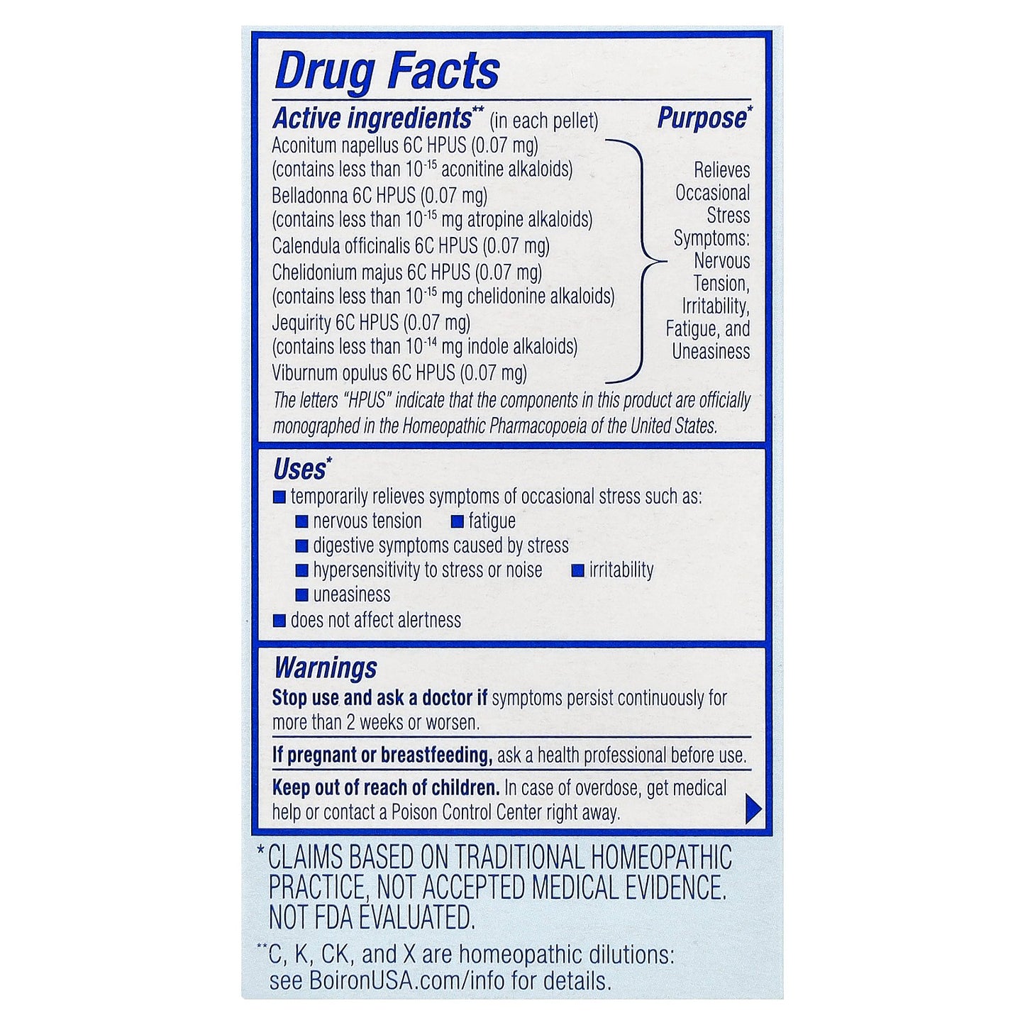 Boiron, StressCalm® On The Go, 2 Portable Tubes, 80 Pellets Each