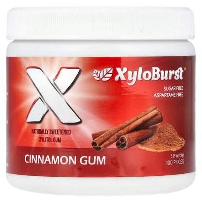 Xyloburst, Xylitol Gum, Cinnamon, 100 Pieces, 5.29 oz (150 g)