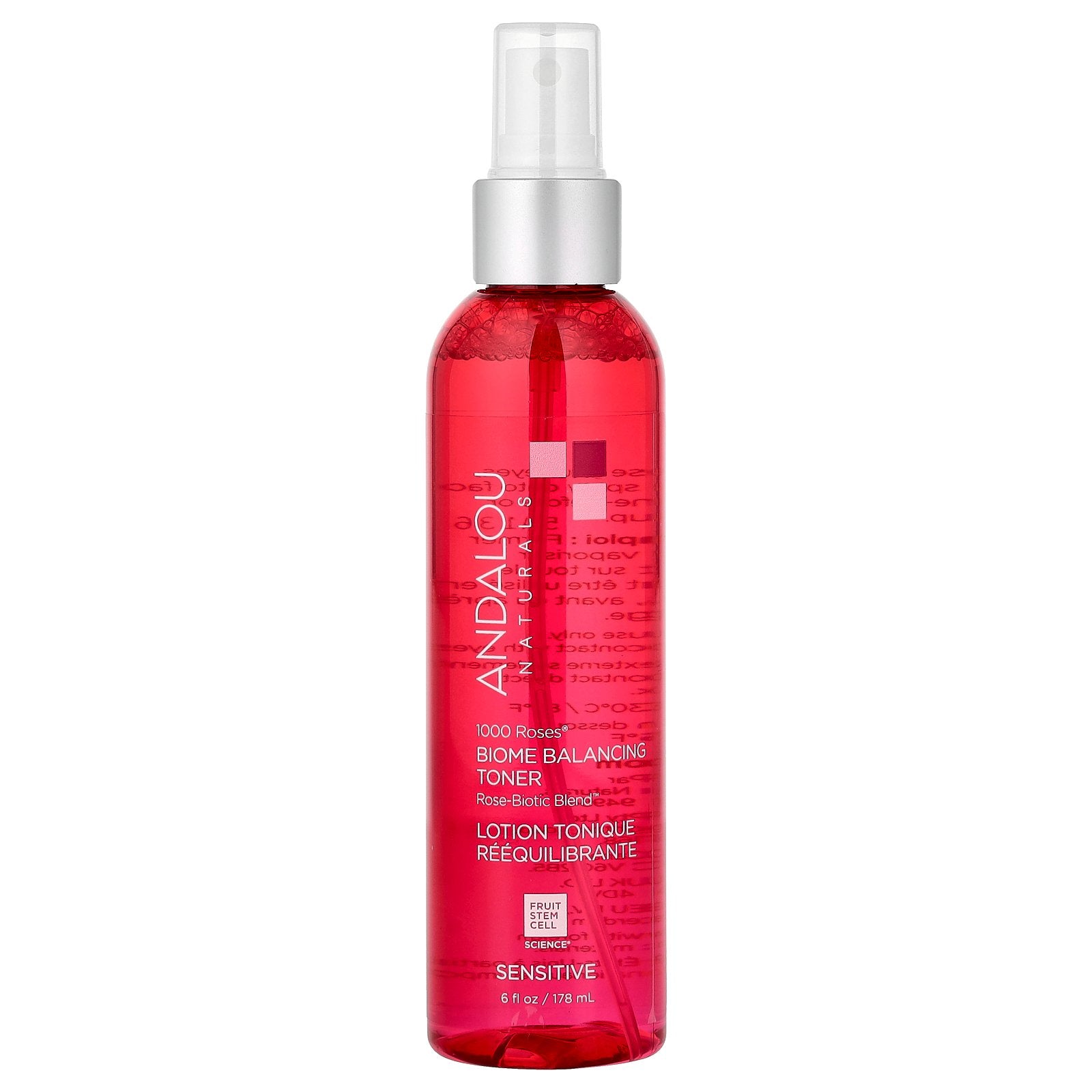 Andalou Naturals, 1000 Roses®, Biome Balancing Toner, Sensitive, 6 fl oz (178 ml)