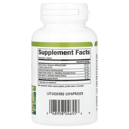 Natural Factors, Herbal Factors®, Sleep Relax with Valerian & Hops, 90 Capsules