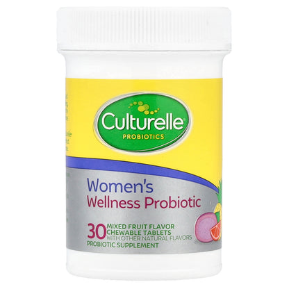 Culturelle, Probiotics, Women's Wellness Probiotic, Mixed Fruit, 30 Chewable Tablets