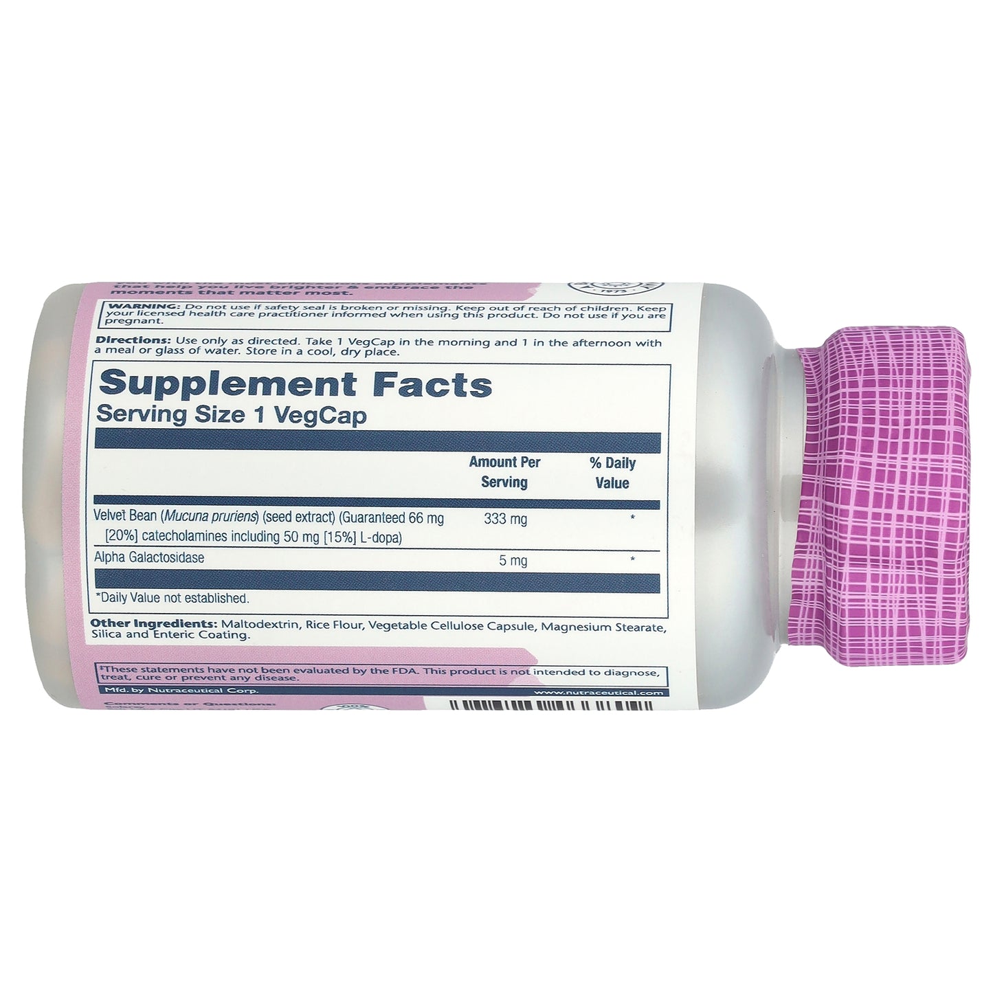 Solaray, Vital Extracts, DopaBean™, 60 VegCaps