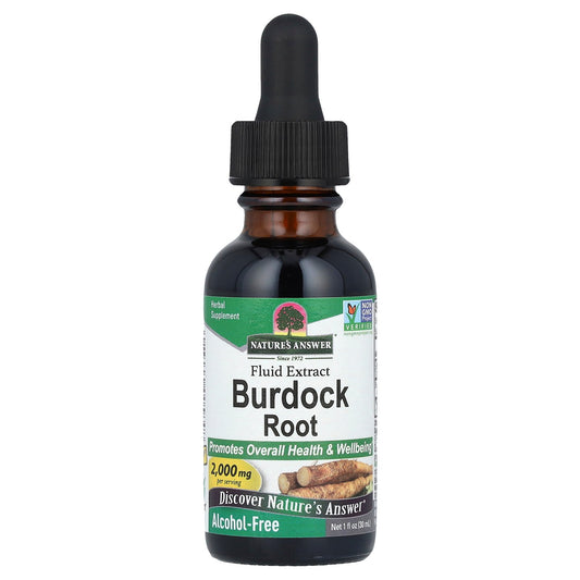 Nature's Answer, Burdock Root, Fluid Extract, Alcohol-Free, 2,000 mg, 1 fl oz (30 ml)