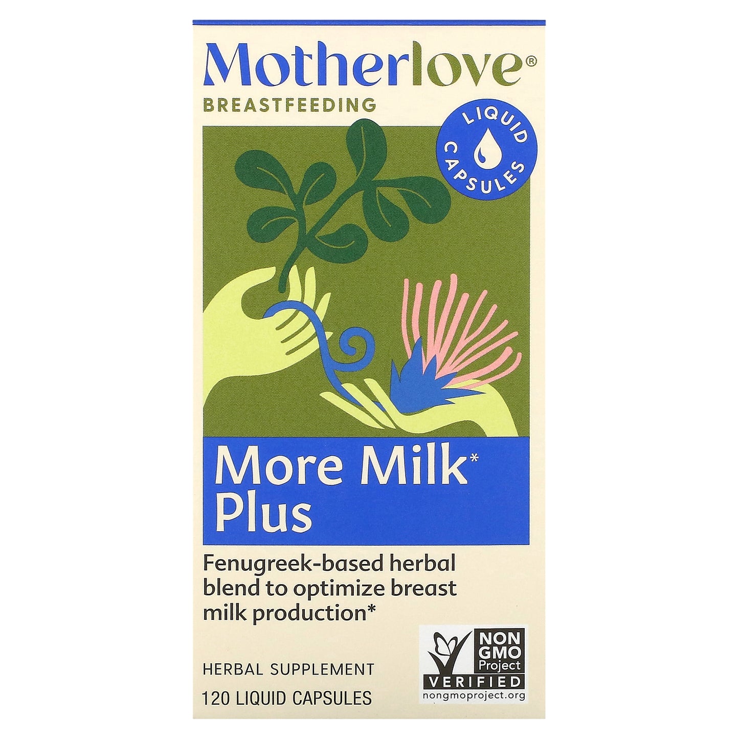 Motherlove, Breastfeeding, More Milk Plus, 120 Liquid Capsules