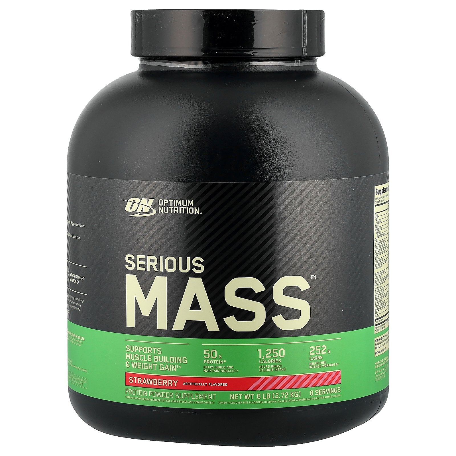 Optimum Nutrition, Serious Mass™, Strawberry, 6 lb (2.72 kg)