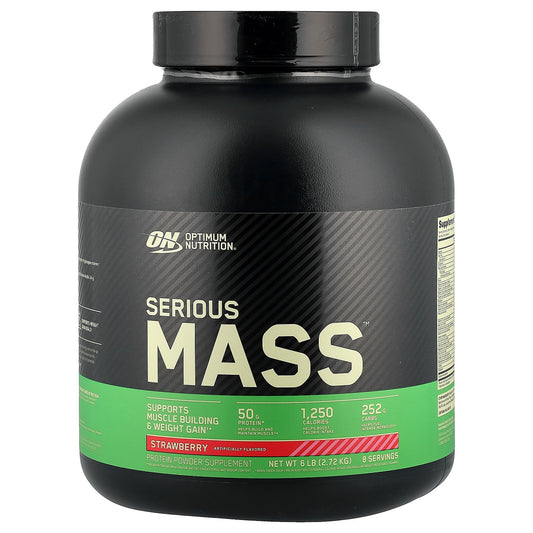 Optimum Nutrition, Serious Mass™, Strawberry, 6 lb (2.72 kg)