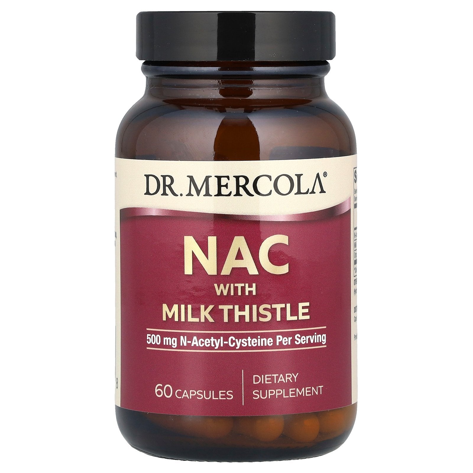 Dr. Mercola, NAC with Milk Thistle, 60 Capsules