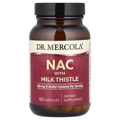 Dr. Mercola, NAC with Milk Thistle, 60 Capsules