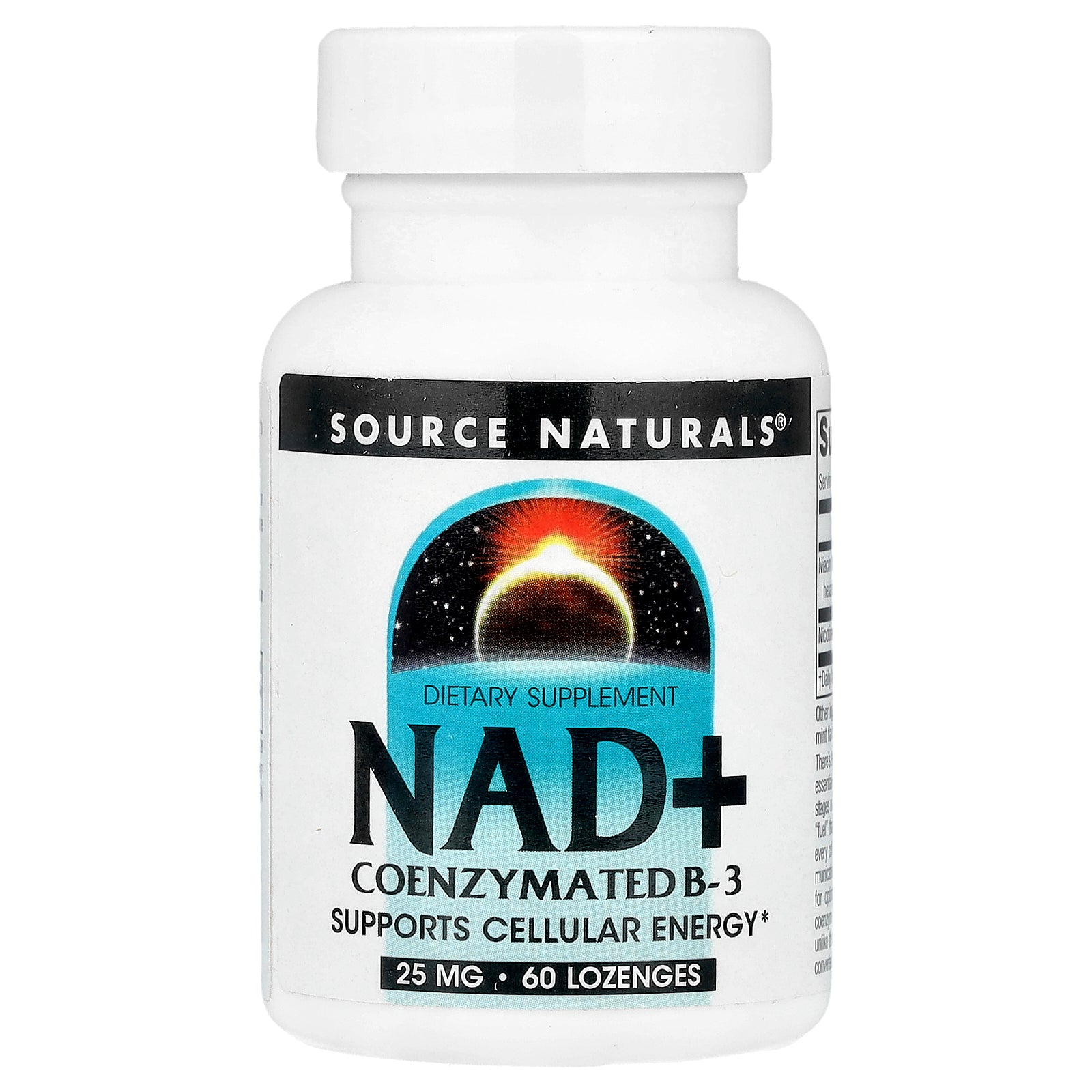 Source Naturals, NAD+, Coenzymated B-3, 60 Lozenges
