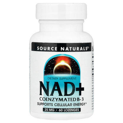 Source Naturals, NAD+, Coenzymated B-3, 60 Lozenges