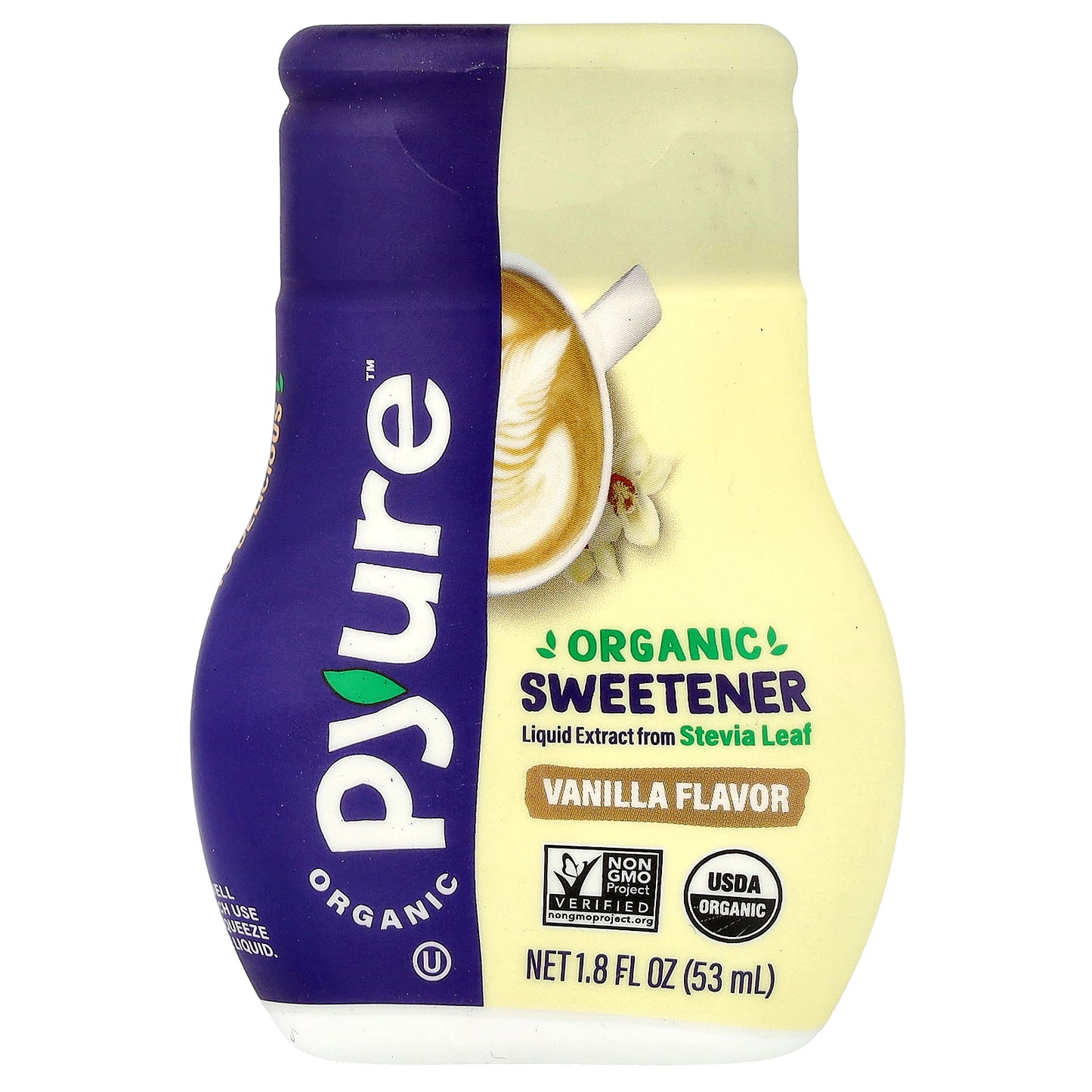 Pyure, Organic Sweetener, Vanilla, 1.8 fl oz (53 ml)