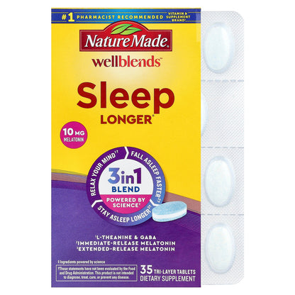 Nature Made, Wellblends™, Sleep Longer®, 35 Tri-Layer Tablets