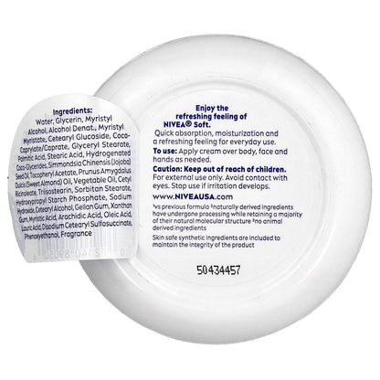 Nivea, Soft, Refreshing Soft Moisturizing Cream, 6.8 oz (192 g)