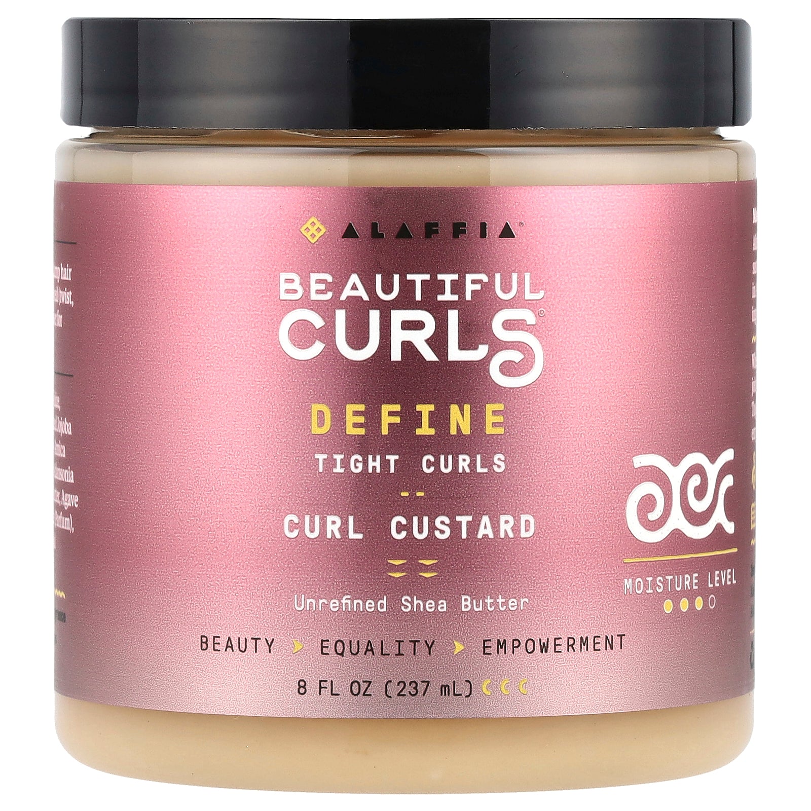 Alaffia, Beautiful Curls, Define, Curl Custard, Unrefined Shea Butter, 8 fl oz (237 ml)