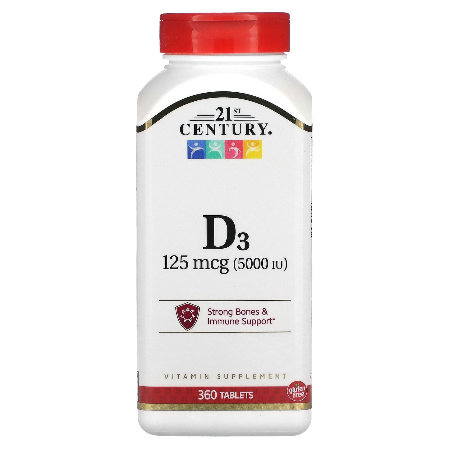 21st Century, Vitamin D3, 125 mcg (5,000 IU), 360 Tablets