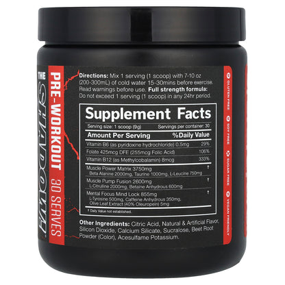 JNX Sports, The Shadow!®, Pre-Workout, Fruit Punch, 9.5 oz (270 g)