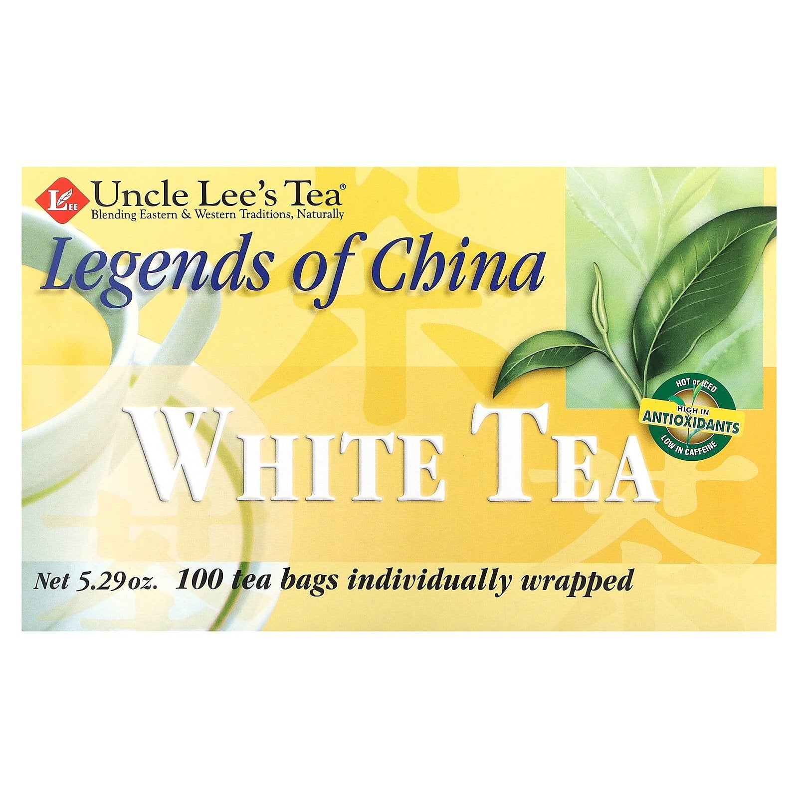 Uncle Lee's Tea, Legends of China, White Tea, 100 Tea Bags, 5.29 oz (150 g)