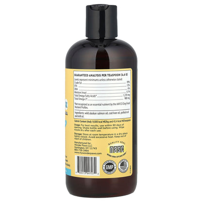 Wonder Paws, Superhero® Omega Max 3X, Fish Oil, Wild Alaskan Salmon + Cod + Krill, For Dogs, All Ages, 16 oz (473 ml)