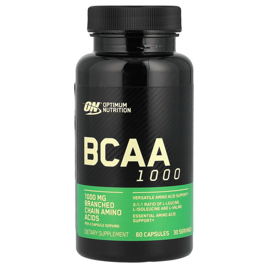 Optimum Nutrition, BCAA 1000, 60 Capsules (500 mg per Capsule)