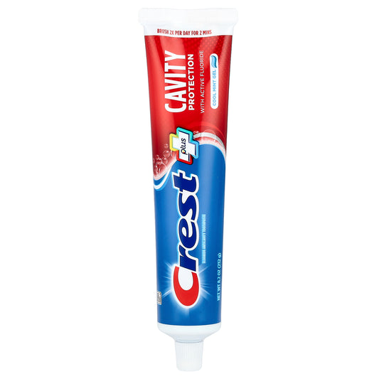 Crest, Plus, Fluoride Anticavity Toothpaste, Cool Mint Gel, 8.2 oz (232 g)