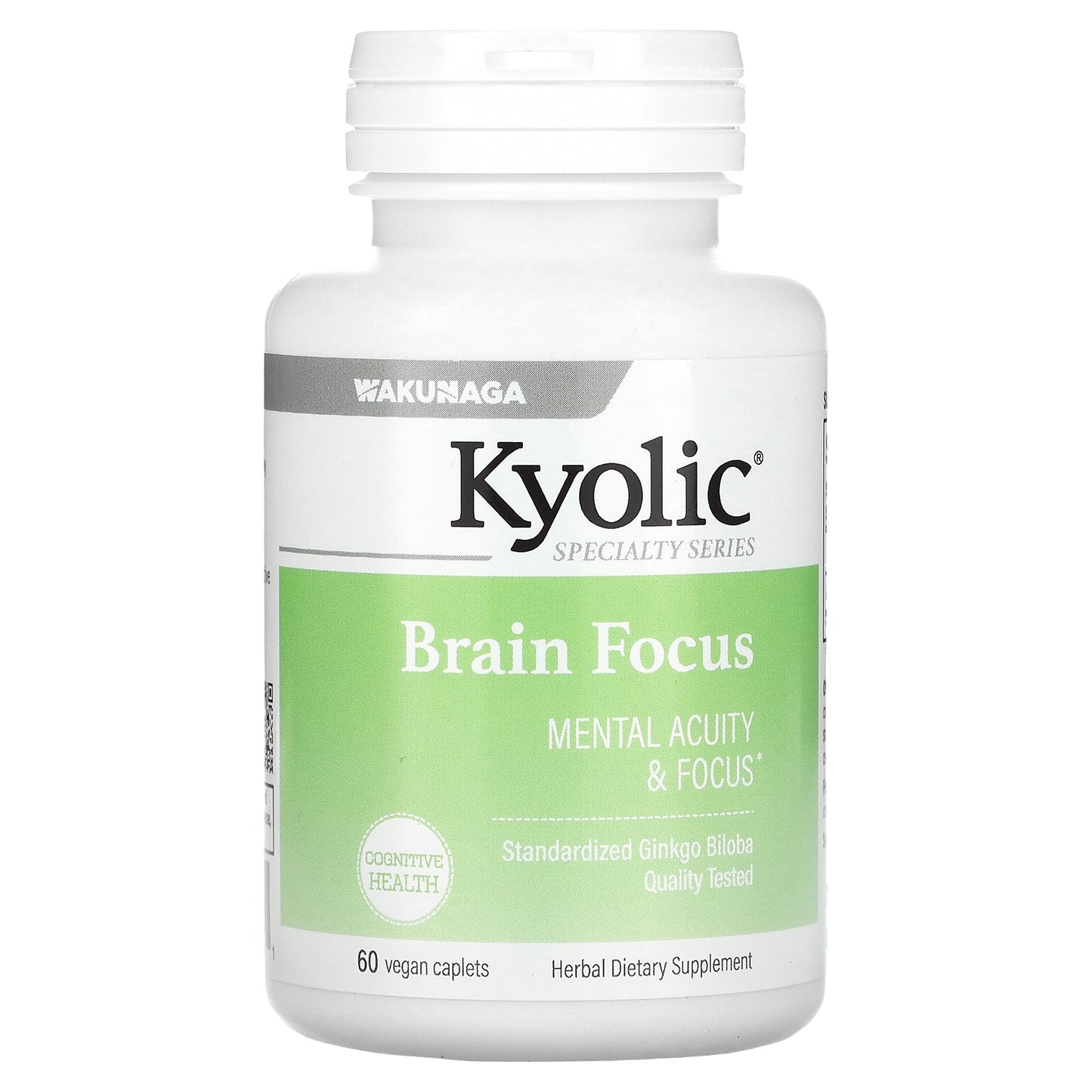 Kyolic, Brain Focus, 120 mg, 60 Vegetarian Caplets