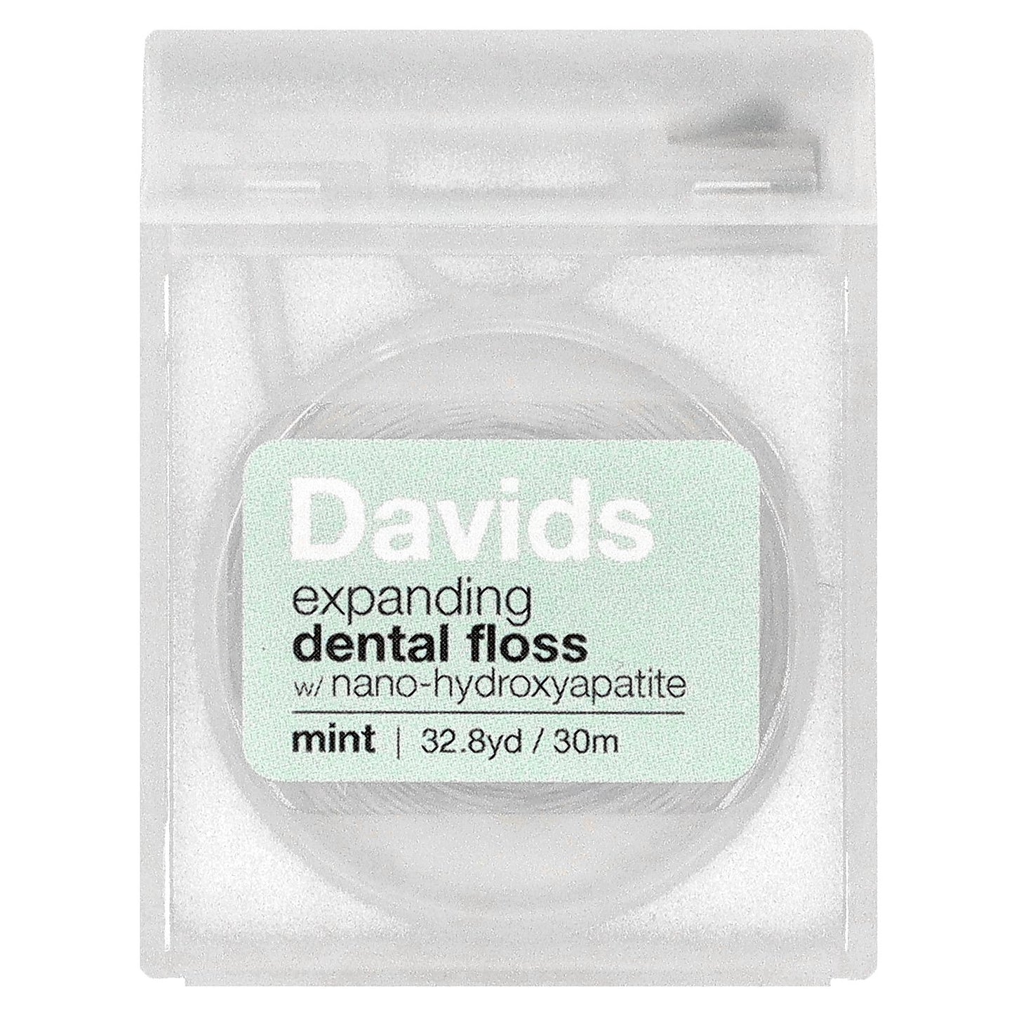 Davids, Expanding Dental Floss, Mint, 32.8 yd (30 m)