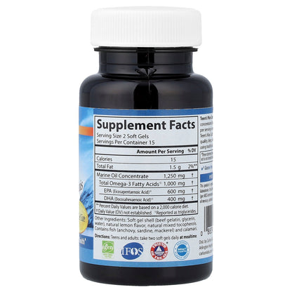 Carlson, Teen's Max Catch Minis, 30 Mini Soft Gels