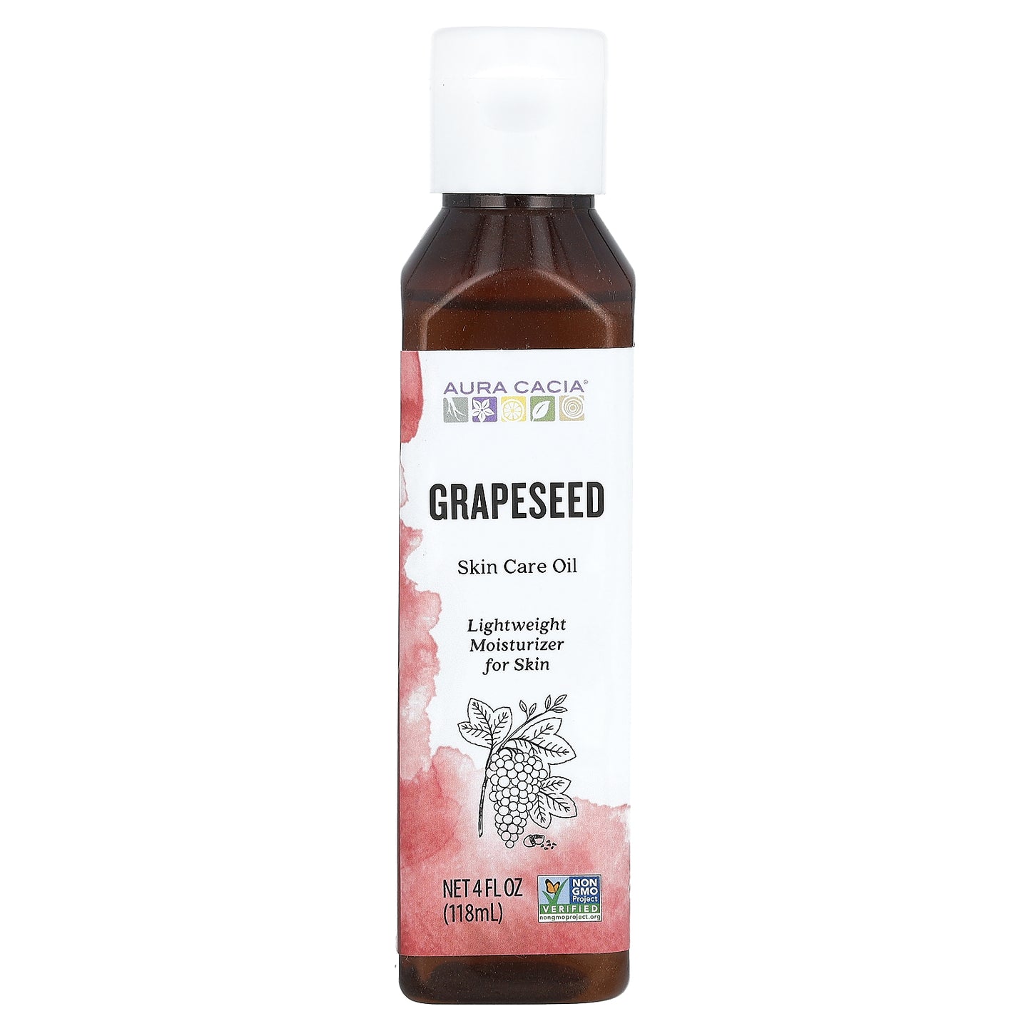 Aura Cacia, Skin Care Oil,  Grapeseed, 4 fl oz (118 ml)