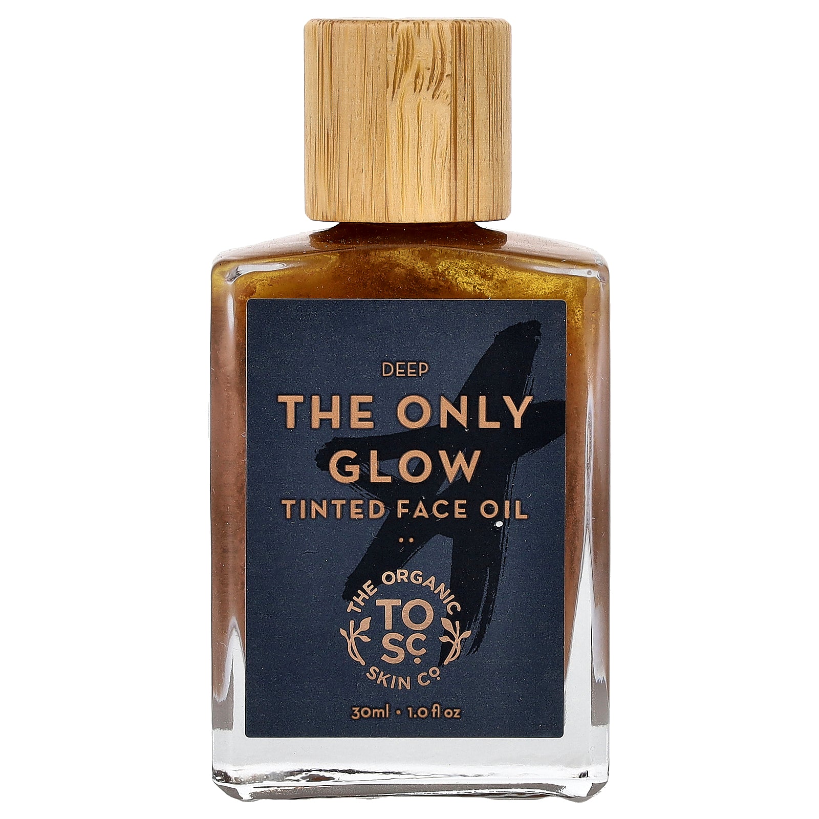 The Organic Skin Co., The Only Glow, Tinted Face Oil, Deep, 1 fl oz (30 ml)