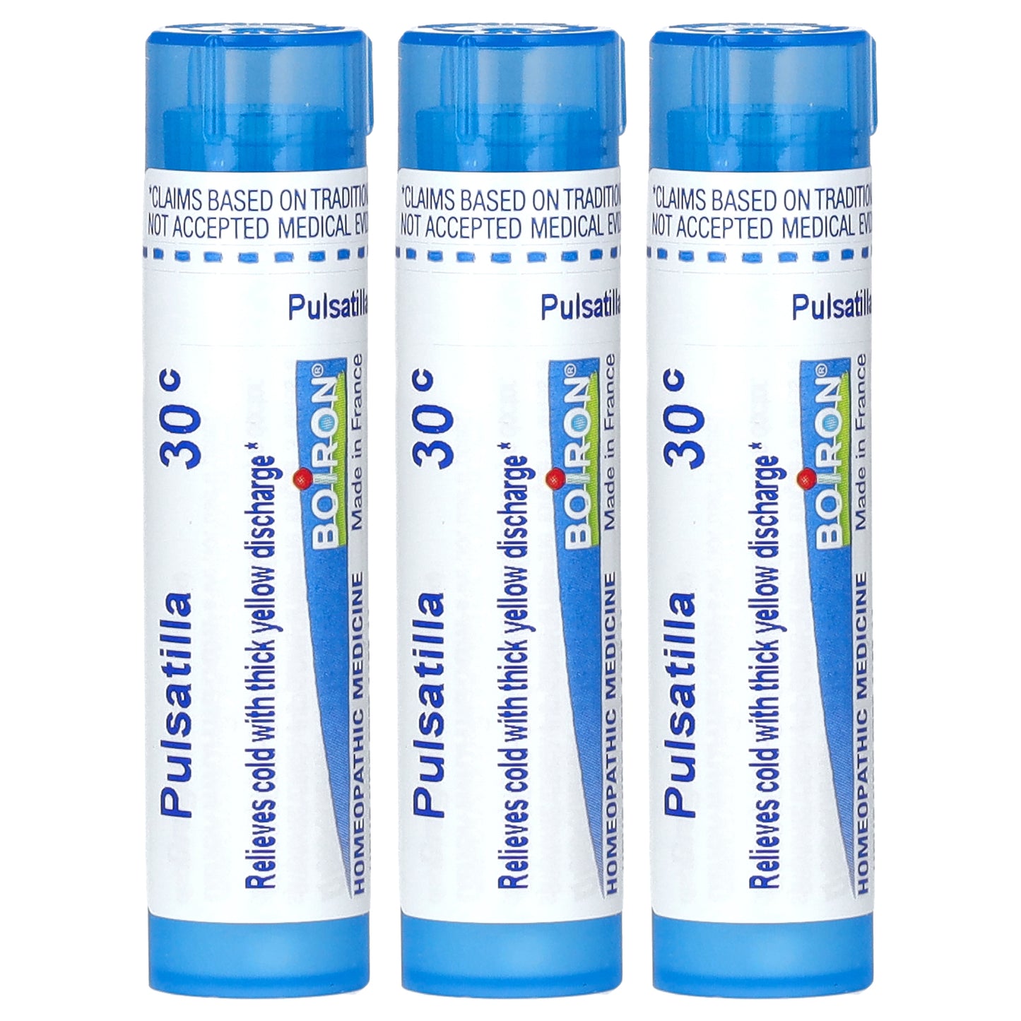 Boiron, Pulsatilla, Meltaway Pellets, 30C, 3 Tubes, 80 Pellets Each