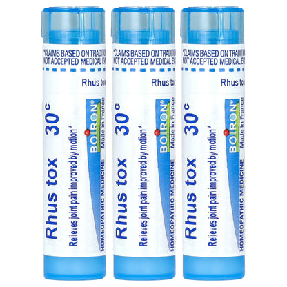 Boiron, Rhus Tox, 30C, 3 Tubes, 80 Meltaway Pellets Each