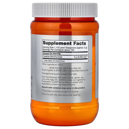 NOW Foods, Sports, Creatine Monohydrate, 21.2 oz (600 g)