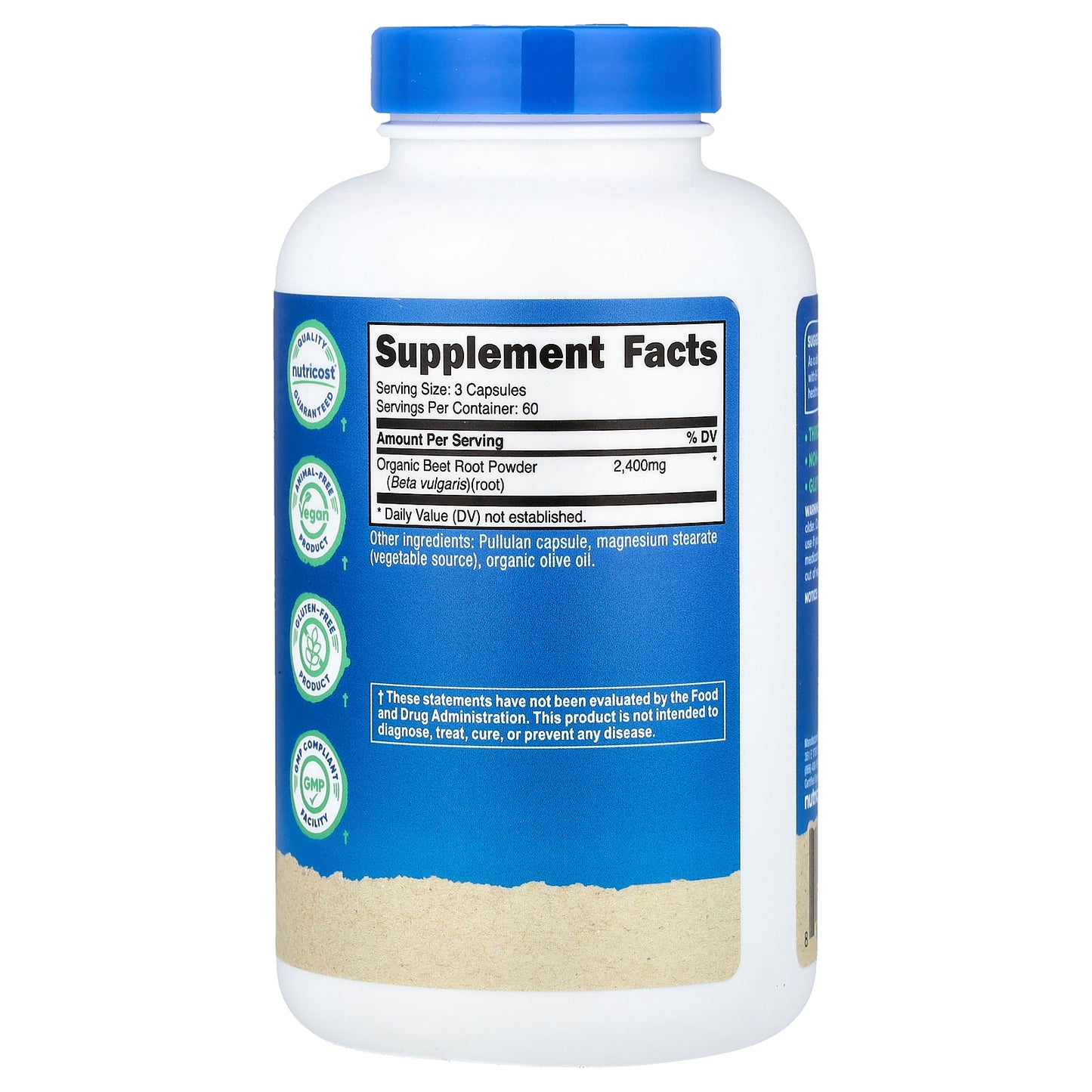 Nutricost, Beet Root, 180 Capsules (800 mg per Capsule)