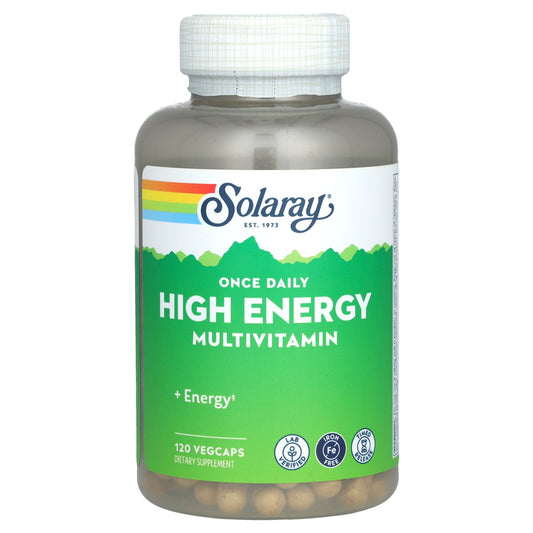 Solaray, Once Daily High Energy Multivitamin, Iron Free, 120 VegCaps