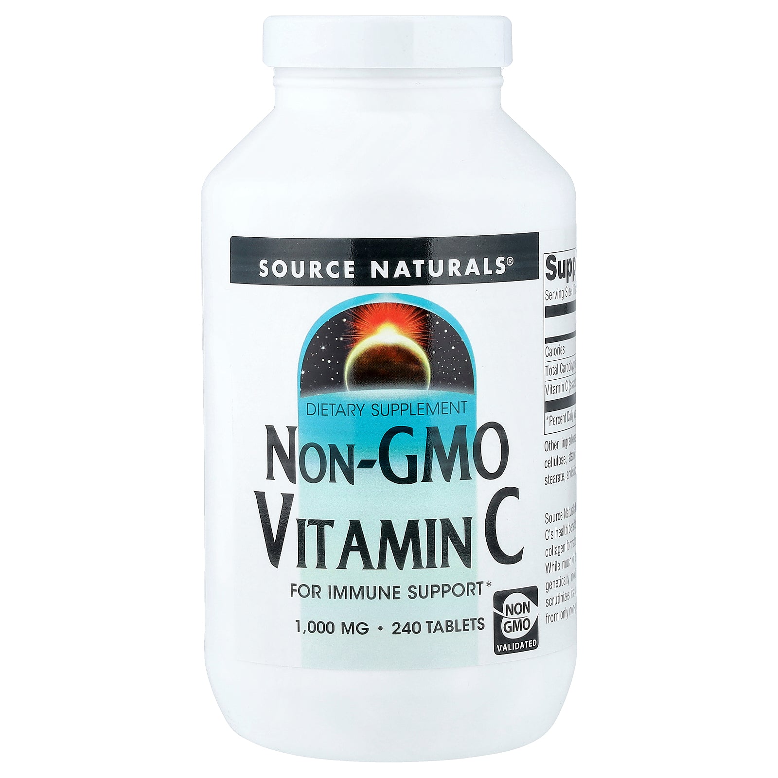 Source Naturals, Non-GMO Vitamin C, 1,000 mg, 240 Tablets