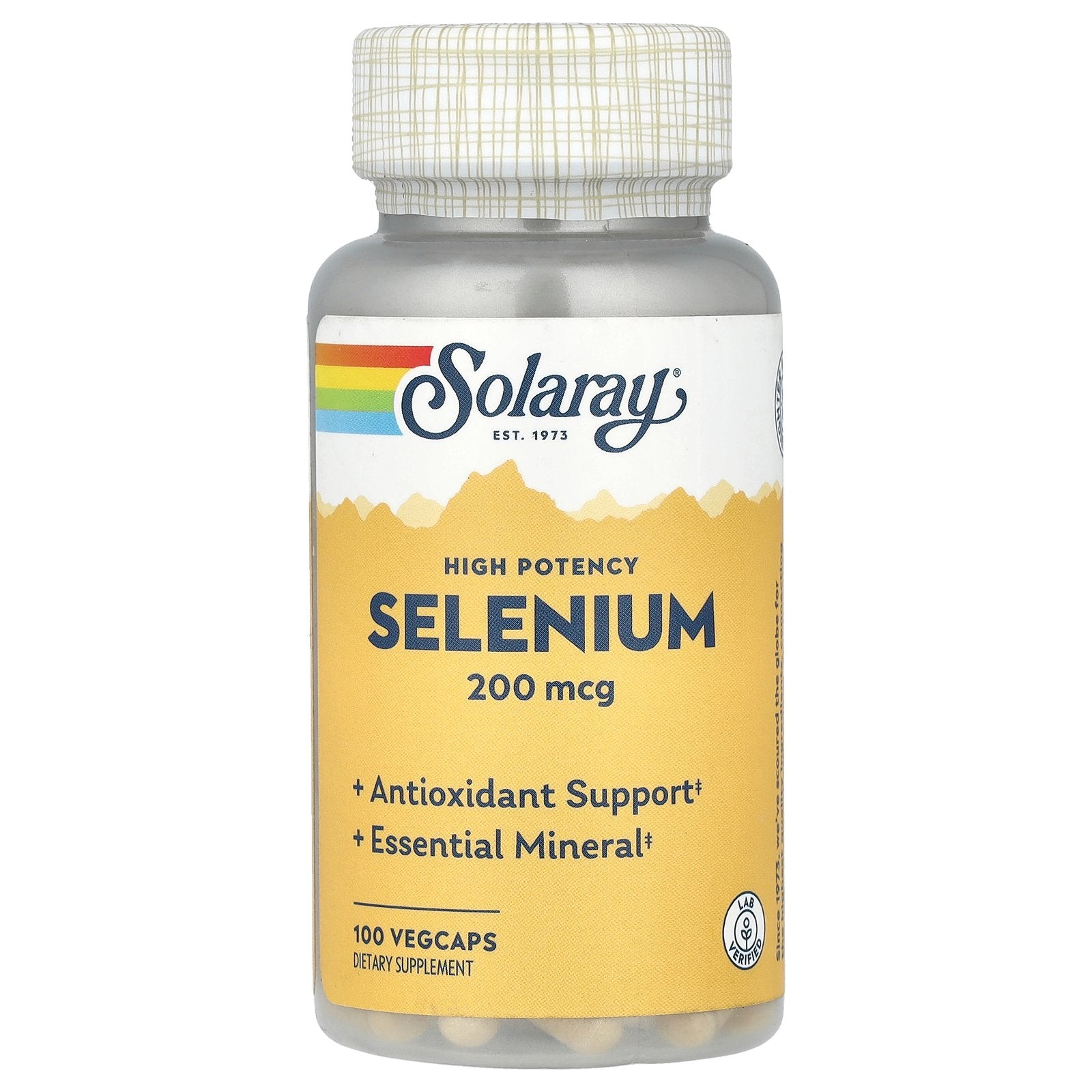 Solaray, Selenium, High Potency , 200 mcg, 100 VegCaps