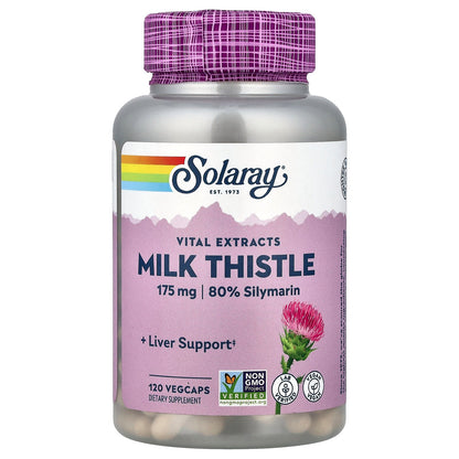 Solaray, Vital Extracts, Milk Thistle, 120 VegCaps