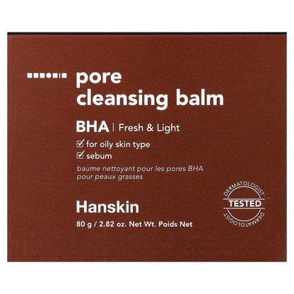 Hanskin, Pore Cleansing Balm, BHA,  2.82 oz (80 g)