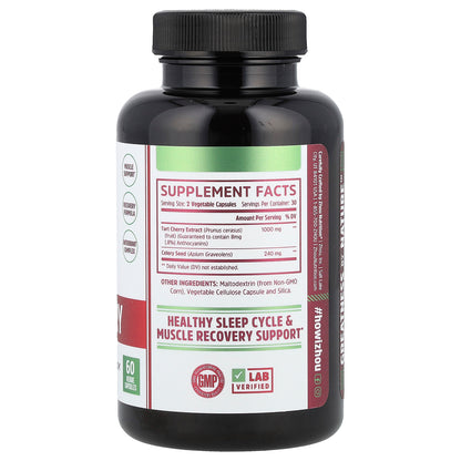 Zhou Nutrition, Tart Cherry Extract + Celery Seed, 60 Veggie Capsules