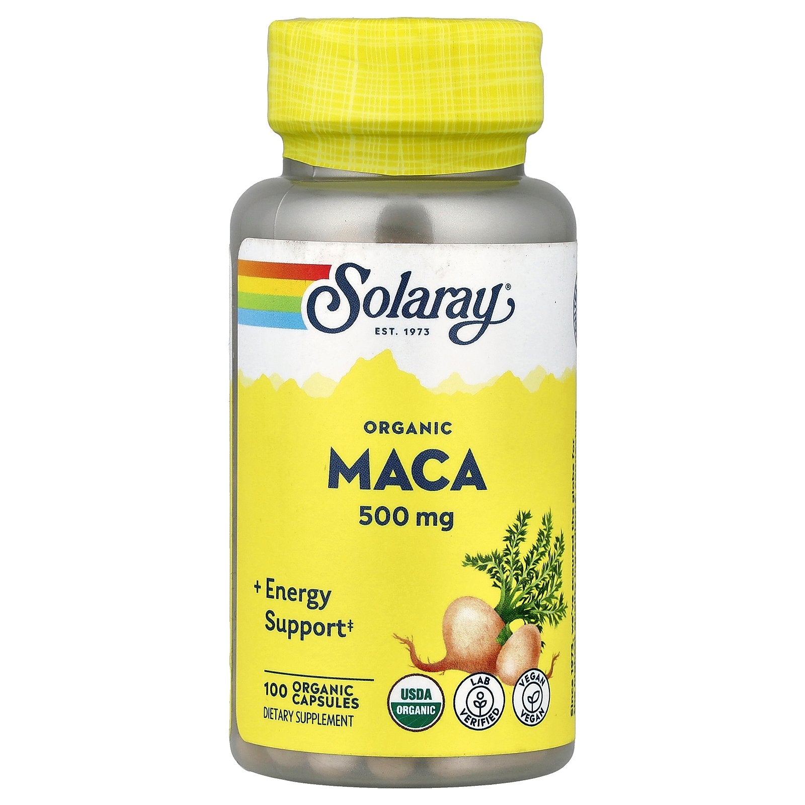 Solaray, Organic Maca, 500 mg, 100 Organic Capsules